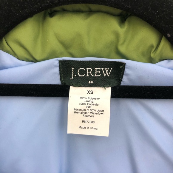 J. Crew Green Quilted Puffer Jacket - Picture 6 of 7